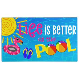 Faptoena Summer Door Mat front view enhances entry welcome with vibrant colors