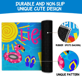 Faptoena Summer Door Mat easy-clean action highlights simple maintenance