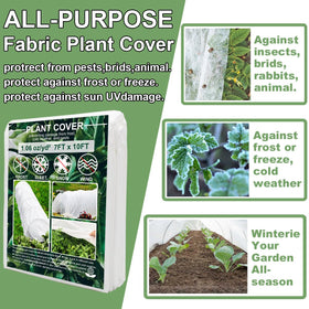 faraer floating row cover 70 percent light transmission for seedlings