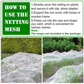 FARAER row-cover mesh on tomatoes providing light shelter against pests