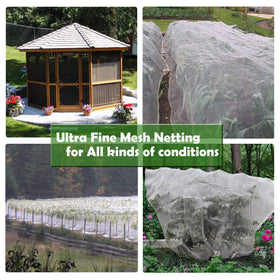 FARAER window garden netting offers see-through dust protection while letting light through