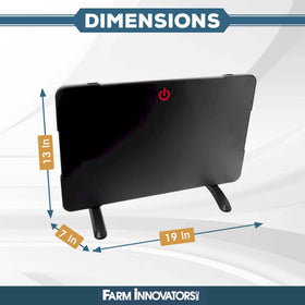 Farm Innovators 2-in-1 radiant panel ETL listed with thermal protector.