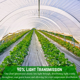 Farm Plastic Supply heavy-duty 6 mil film withstands wind and rain.