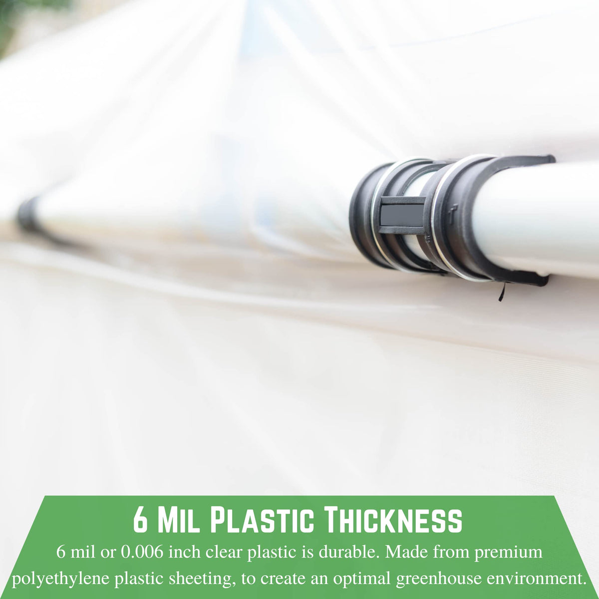Farm Plastic Supply hoop house cover ready for quick installation.