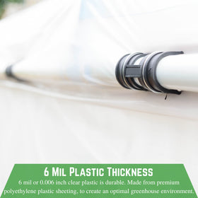 Farm Plastic Supply hoop house cover ready for quick installation.