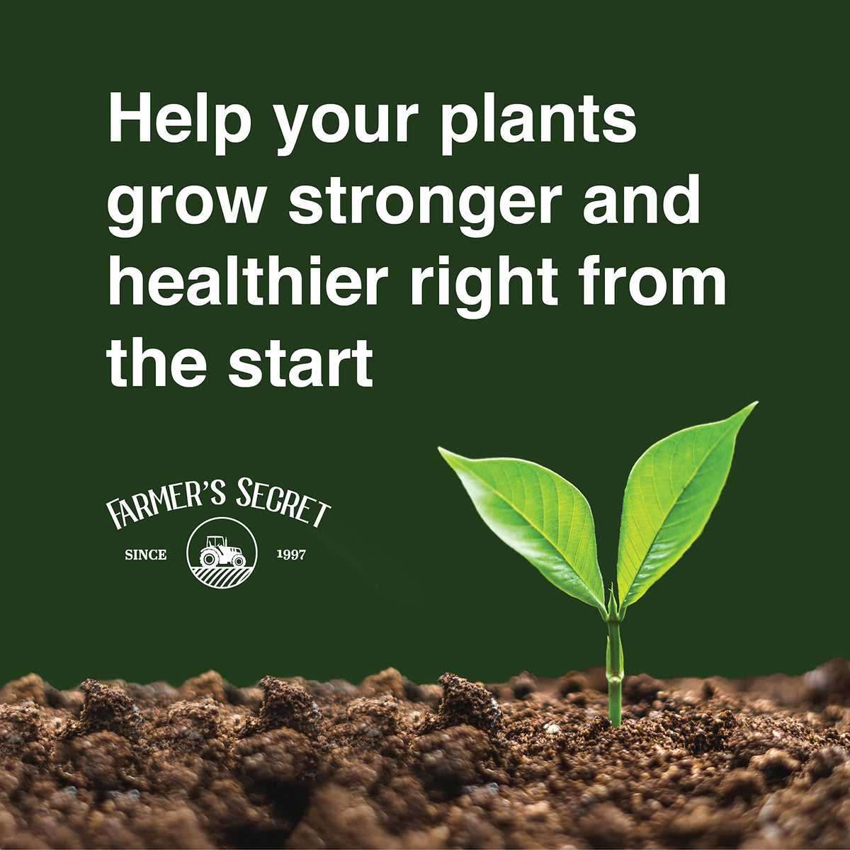 Farmer's Secret Plant Booster sprayer application for even coverage.