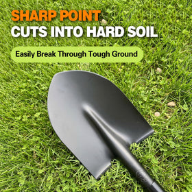 FARMHOLYCOWKING shovel pointed blade ensures deep soil penetration.