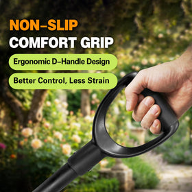 FARMHOLYCOWKING shovel detachable handle for compact storage.