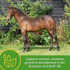 Farnam Grow Colt creep-feed mixing for foal growth support
