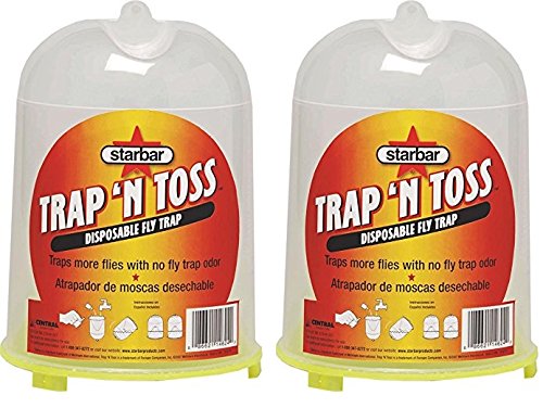 Farnam Starbar 14624 Trap N Toss disposable fly traps for quick yard fly control