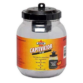 Starbar Captivator attracting flies into the trap's entry area outdoors