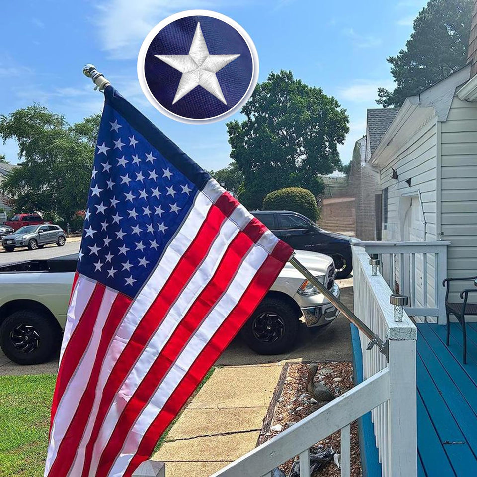 FARQIO flag sleeve 2.5x4 outdoor; secure mounting for year-round display.