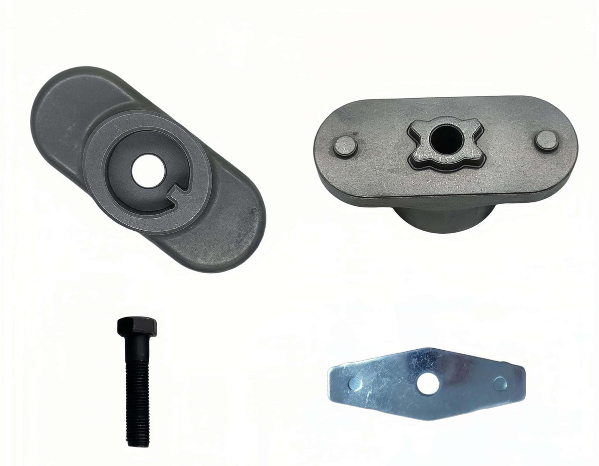 Fascinatte adapter kit hex bolt for secure mower blade mounting.