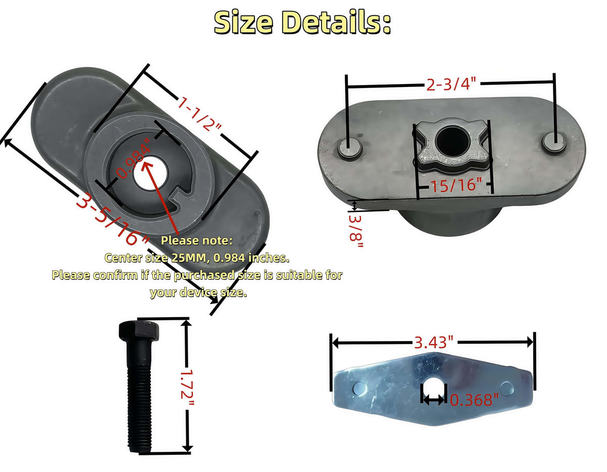 Fascinatte blade bell washer ensures stable attachment.