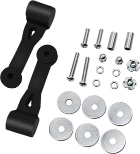 Fascinatte hood latch mounting hardware kit shown for compatible tractors