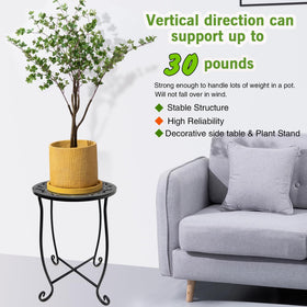 Fashion&cool easy-to-assemble table for quick setups beside seating.