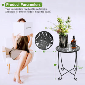 Fashioncool multipurpose stand doubles as a plant stand indoors or outdoors.