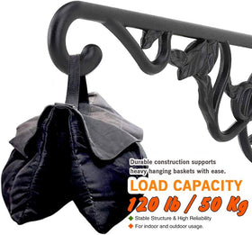 Fashioncool rust-resistant wall bracket for indoor and outdoor use.
