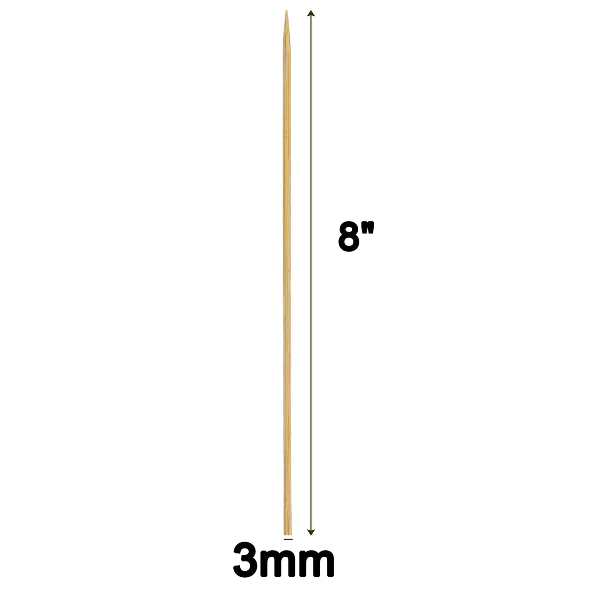 Fasmov natural bamboo skewers pack of 1000 for large gatherings.
