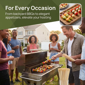 Fasmov bamboo skewers offer versatile kitchen use.