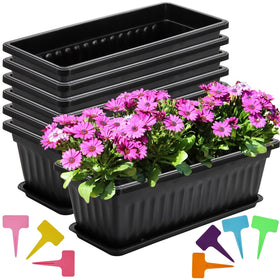 Fasmov planter bottom features drainage holes for healthy moisture management.