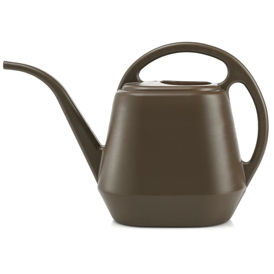 Fasmov plastic watering can with deep gray finish for durable outdoor and indoor plants.