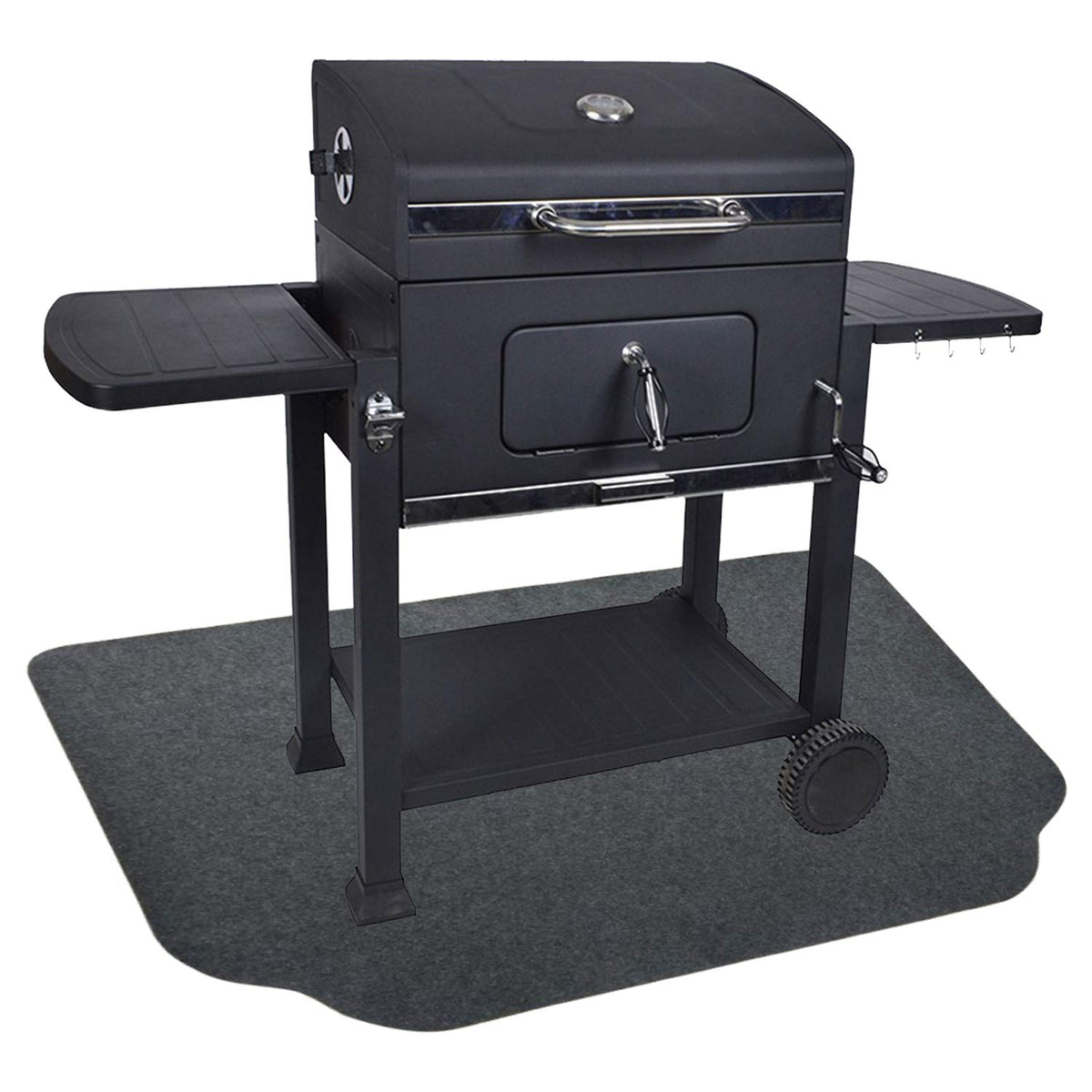Fasmov under-grill mat 36x50 protects decks from spills and drips.