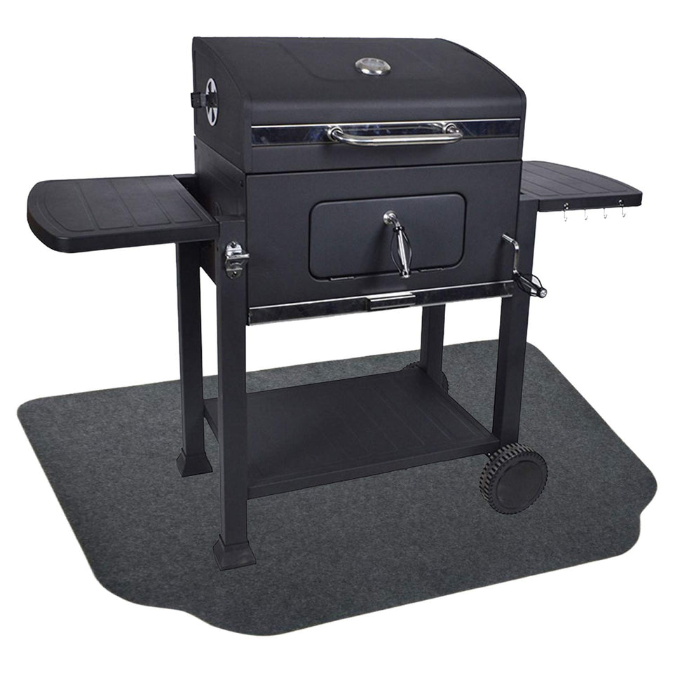 Fasmov under-grill mat 36x50 protects decks from spills and drips.