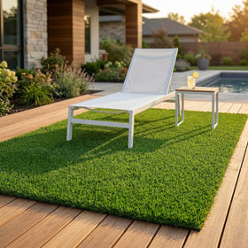 Fasmov weatherproof grass for balcony; withstands elements without fading