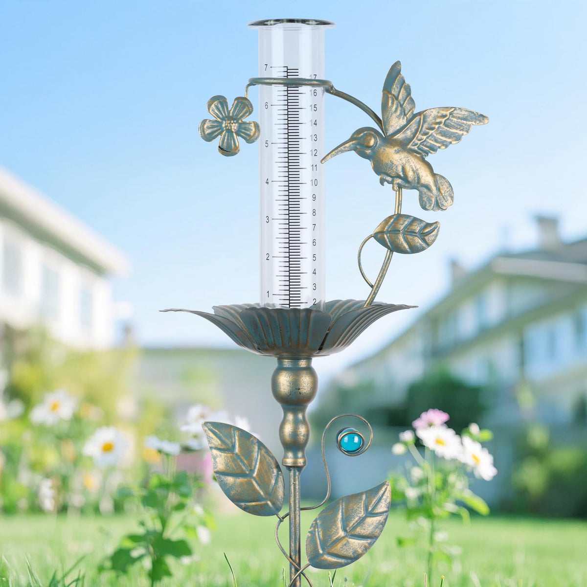 Fastruggle seven-inch glass tube resists weather and makes reading easy.
