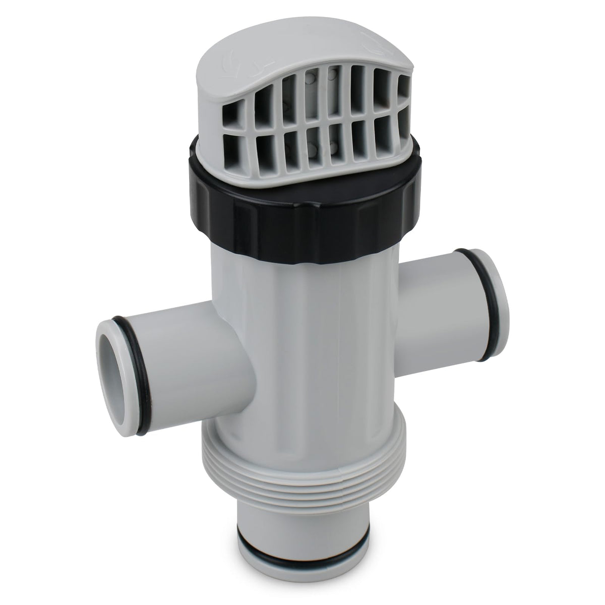 FATCANMA 11872 dual split hose valve close up for precise pool flow control