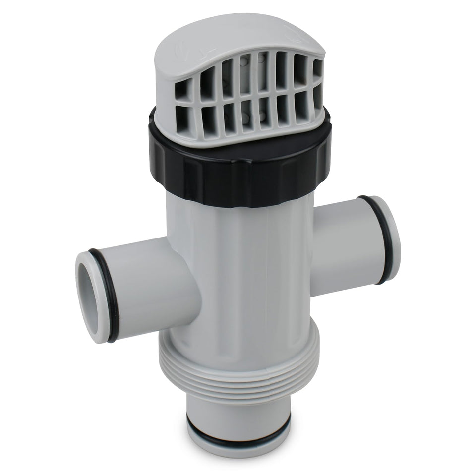 FATCANMA 11872 dual split hose valve close up for precise pool flow control