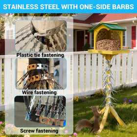 Fatmass weather-resistant deterrent spikes for lasting outdoor use