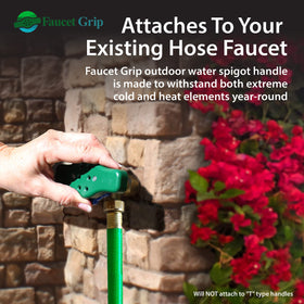Faucet Grip installation with included nuts and bolts for a secure fit.