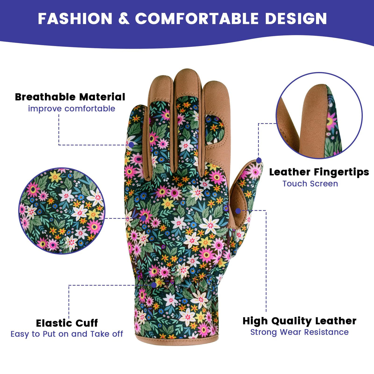 Fauson Gardening Gloves are breathable to keep hands cool during long sessions.