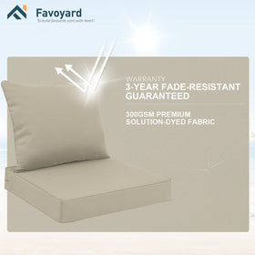 Favoyard high resilience foam provides soft yet supportive seating.