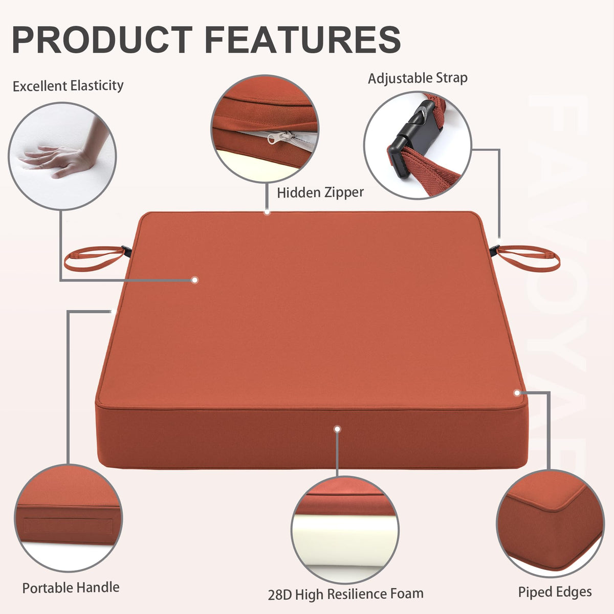 Favoyard machine washable cover makes cleaning easy and fast
