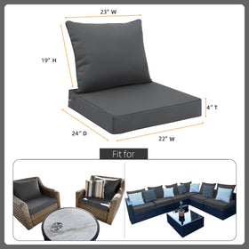 Favoyard outdoor back cushion 23x19 offering stable support
