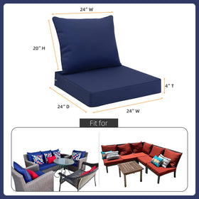 Favoyard 24x20 back cushion shows fade-resistant fabric for lasting color.