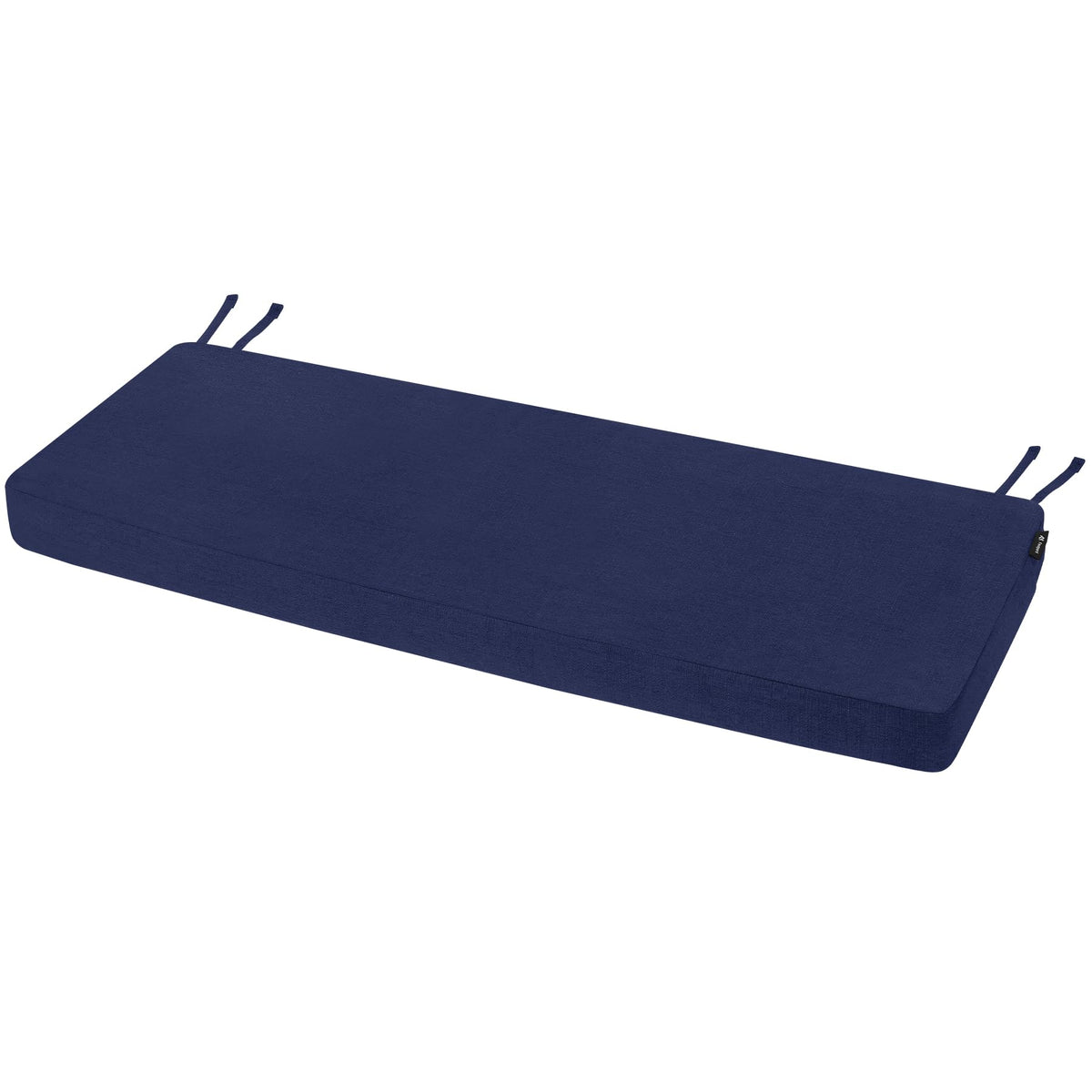 Favoyard outdoor bench cushion blue fabric with rainproof cover for patio seating.