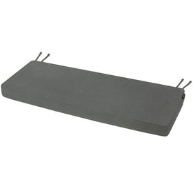 Favoyard outdoor bench cushion dark gray rainproof cover close-up for durability