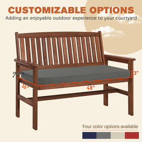 Favoyard 48x16 bench cushion corner ties secure placement on furniture