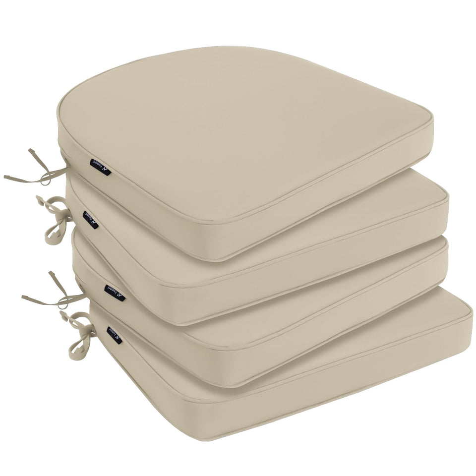 Favoyard outdoor chair cushions four-pack, ready for easy patio setup and cozy seating.