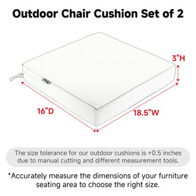 Favoyard outdoor seat cushion waterproof cover with zipper protects foam and simplifies cleaning.