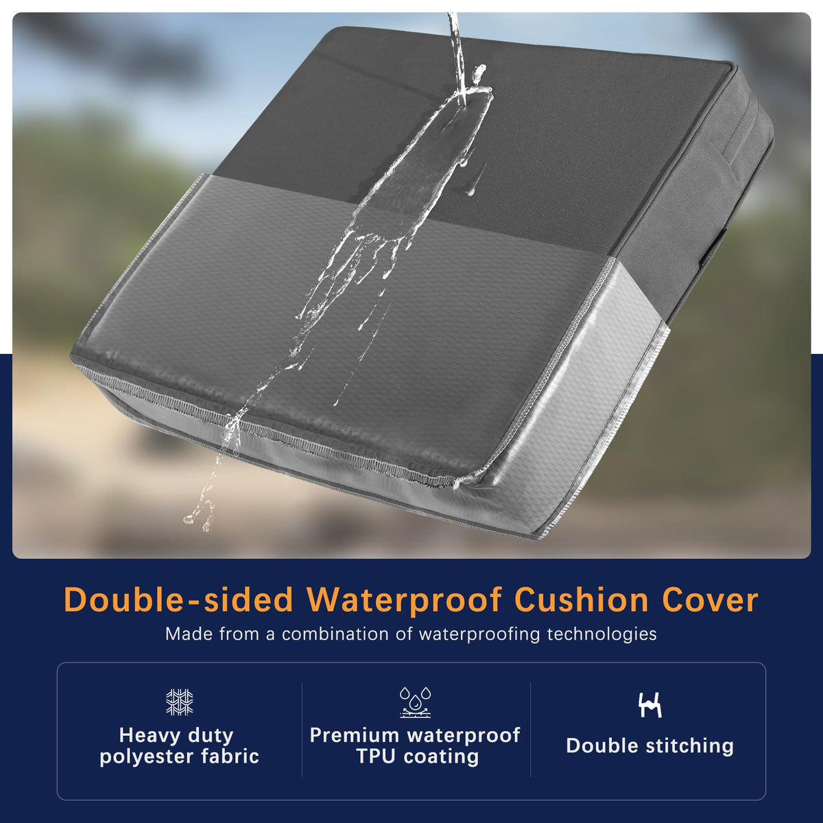 Favoyard waterproof cover protects against dew and spills.