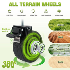 FAVSH wagon with secure foot brake on slopes for safety