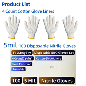 FayLongSky reusable cotton liners add comfort for long cooks
