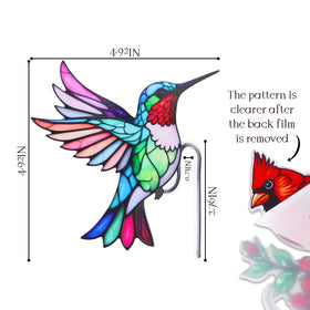 FBBP cardinal hummingbird butterfly ornament brightens pots and garden spaces