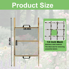 FBOJOY compost sifter demonstrates multi-function screening for compost, sand, and gravel.