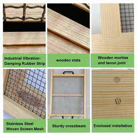 FBOJOY garden sifter helps refine potting mix and remove rocks efficiently.